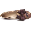 image:imageHee grand Bowknot Ballet Flats for Women Square Toe Dressy Shoes Suede Comfort SlipOn Loafers Casual Womens FlatsCamouflage Brown