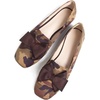 image:imageHee grand Bowknot Ballet Flats for Women Square Toe Dressy Shoes Suede Comfort SlipOn Loafers Casual Womens FlatsCamouflage Brown