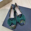 image:imageHee grand Bowknot Ballet Flats for Women Square Toe Dressy Shoes Suede Comfort SlipOn Loafers Casual Womens FlatsCamouflage Green