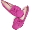 image:imageHee grand Bowknot Ballet Flats for Women Square Toe Dressy Shoes Suede Comfort SlipOn Loafers Casual Womens FlatsDark Rose Red