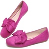image:imageHee grand Bowknot Ballet Flats for Women Square Toe Dressy Shoes Suede Comfort SlipOn Loafers Casual Womens FlatsDark Rose Red