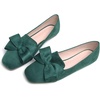 image:imageHee grand Bowknot Ballet Flats for Women Square Toe Dressy Shoes Suede Comfort SlipOn Loafers Casual Womens FlatsGreen