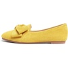 image:imageHee grand Bowknot Ballet Flats for Women Square Toe Dressy Shoes Suede Comfort SlipOn Loafers Casual Womens FlatsLemon Yellow