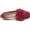 image:imageHee grand Bowknot Ballet Flats for Women Square Toe Dressy Shoes Suede Comfort SlipOn Loafers Casual Womens FlatsLeopard Red