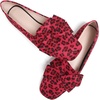 image:imageHee grand Bowknot Ballet Flats for Women Square Toe Dressy Shoes Suede Comfort SlipOn Loafers Casual Womens FlatsLeopard Red