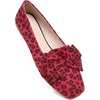 image:imageHee grand Bowknot Ballet Flats for Women Square Toe Dressy Shoes Suede Comfort SlipOn Loafers Casual Womens FlatsLeopard Red