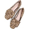 image:imageHee grand Bowknot Ballet Flats for Women Square Toe Dressy Shoes Suede Comfort SlipOn Loafers Casual Womens FlatsLeopard Yellow