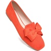 image:imageHee grand Bowknot Ballet Flats for Women Square Toe Dressy Shoes Suede Comfort SlipOn Loafers Casual Womens FlatsOrange
