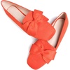 image:imageHee grand Bowknot Ballet Flats for Women Square Toe Dressy Shoes Suede Comfort SlipOn Loafers Casual Womens FlatsOrange