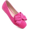 image:imageHee grand Bowknot Ballet Flats for Women Square Toe Dressy Shoes Suede Comfort SlipOn Loafers Casual Womens FlatsRose Red