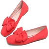 image:imageHee grand Bowknot Ballet Flats for Women Square Toe Dressy Shoes Suede Comfort SlipOn Loafers Casual Womens FlatsWatermelon Red
