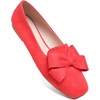 image:imageHee grand Bowknot Ballet Flats for Women Square Toe Dressy Shoes Suede Comfort SlipOn Loafers Casual Womens FlatsWatermelon Red