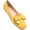 image:imageHee grand Bowknot Ballet Flats for Women Square Toe Dressy Shoes Suede Comfort SlipOn Loafers Casual Womens FlatsYellow