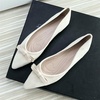 image:imageHee grand Bowknot Pointed Toe Ballet Flats for Women Comfort SlipOn Work Flats Suede Solid Dress ShoesApricot