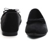 image:imageHee grand Bowknot Pointed Toe Ballet Flats for Women Comfort SlipOn Work Flats Suede Solid Dress ShoesBlack