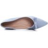 image:imageHee grand Bowknot Pointed Toe Ballet Flats for Women Comfort SlipOn Work Flats Suede Solid Dress ShoesLight Blue
