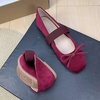 image:imageHee grand Bowknot Square Toe Elastic Strap Ballet Shoes for Women Dressy Mary Jane Flat Shoes819wine Red