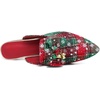 image:imageHee grand Christmas Shoes for Women Pointed Toe Plaid Snowflake Flat Shoes Comfortable Slip on Flats RedGreen Shoes for Christmas041christmas Red