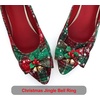 image:imageHee grand Christmas Shoes for Women Pointed Toe Plaid Snowflake Flat Shoes Comfortable Slip on Flats RedGreen Shoes for Christmas336christmas Red