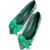 image:imageHee grand Christmas Shoes for Women Pointed Toe Plaid Snowflake Flat Shoes Comfortable Slip on Flats RedGreen Shoes for Christmas368christmas Green