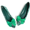 image:imageHee grand Christmas Shoes for Women Pointed Toe Plaid Snowflake Flat Shoes Comfortable Slip on Flats RedGreen Shoes for Christmas368christmas Green