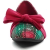 image:imageHee grand Christmas Shoes for Women Pointed Toe Plaid Snowflake Flat Shoes Comfortable Slip on Flats RedGreen Shoes for Christmas368christmas Red