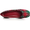 image:imageHee grand Christmas Shoes for Women Pointed Toe Plaid Snowflake Flat Shoes Comfortable Slip on Flats RedGreen Shoes for Christmas480christmas Red