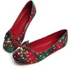 image:imageHee grand Christmas Shoes for Women Pointed Toe Plaid Snowflake Flat Shoes Comfortable Slip on Flats RedGreen Shoes for Christmas481christmas Red