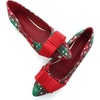 image:imageHee grand Christmas Shoes for Women Pointed Toe Plaid Snowflake Flat Shoes Comfortable Slip on Flats RedGreen Shoes for Christmas672christmas Red