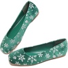 image:imageHee grand Christmas Shoes for Women Pointed Toe Plaid Snowflake Flat Shoes Comfortable Slip on Flats RedGreen Shoes for Christmas769christmas Green