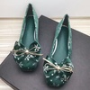 image:imageHee grand Christmas Shoes for Women Pointed Toe Plaid Snowflake Flat Shoes Comfortable Slip on Flats RedGreen Shoes for Christmas770christmas Green