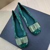 image:imageHee grand Christmas Shoes for Women Pointed Toe Plaid Snowflake Flat Shoes Comfortable Slip on Flats RedGreen Shoes for Christmas771christmas Green