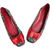image:imageHee grand Christmas Shoes for Women Pointed Toe Plaid Snowflake Flat Shoes Comfortable Slip on Flats RedGreen Shoes for Christmas771christmas Red
