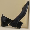 image:imageHee grand Classic Closed Square Toe Chunky Block Heels Women Soft PU Leather Mid Heel Dress Shoes Comfortable Low Heel Pumps for OfficeBlack