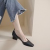 image:imageHee grand Classic Closed Square Toe Chunky Block Heels Women Soft PU Leather Mid Heel Dress Shoes Comfortable Low Heel Pumps for OfficeBlack