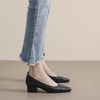 image:imageHee grand Classic Closed Square Toe Chunky Block Heels Women Soft PU Leather Mid Heel Dress Shoes Comfortable Low Heel Pumps for OfficeBlack