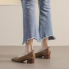 image:imageHee grand Classic Closed Square Toe Chunky Block Heels Women Soft PU Leather Mid Heel Dress Shoes Comfortable Low Heel Pumps for OfficeBrown
