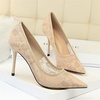 image:imageHee grand Classic Pointed Toe Heels for Women Fashion Suede Stiletto Wedding Party Dress Shoes Office Pumps Lady High Heels025khaki