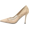 image:imageHee grand Classic Pointed Toe Heels for Women Fashion Suede Stiletto Wedding Party Dress Shoes Office Pumps Lady High Heels025khaki