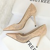 image:imageHee grand Classic Pointed Toe Heels for Women Fashion Suede Stiletto Wedding Party Dress Shoes Office Pumps Lady High Heels025khaki