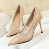 image:imageHee grand Classic Pointed Toe Heels for Women Fashion Suede Stiletto Wedding Party Dress Shoes Office Pumps Lady High Heels025khaki