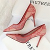 image:imageHee grand Classic Pointed Toe Heels for Women Fashion Suede Stiletto Wedding Party Dress Shoes Office Pumps Lady High Heels025red