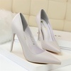 image:imageHee grand Classic Pointed Toe Heels for Women Fashion Suede Stiletto Wedding Party Dress Shoes Office Pumps Lady High Heels027grey