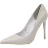 image:imageHee grand Classic Pointed Toe Heels for Women Fashion Suede Stiletto Wedding Party Dress Shoes Office Pumps Lady High Heels027grey