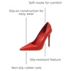 image:imageHee grand Classic Pointed Toe Heels for Women Fashion Suede Stiletto Wedding Party Dress Shoes Office Pumps Lady High Heels027red