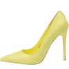 image:imageHee grand Classic Pointed Toe Heels for Women Fashion Suede Stiletto Wedding Party Dress Shoes Office Pumps Lady High Heels027yellow