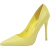 image:imageHee grand Classic Pointed Toe Heels for Women Fashion Suede Stiletto Wedding Party Dress Shoes Office Pumps Lady High Heels027yellow