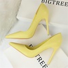 image:imageHee grand Classic Pointed Toe Heels for Women Fashion Suede Stiletto Wedding Party Dress Shoes Office Pumps Lady High Heels027yellow