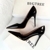 image:imageHee grand Classic Pointed Toe Heels for Women Fashion Suede Stiletto Wedding Party Dress Shoes Office Pumps Lady High Heels028black