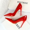 image:imageHee grand Classic Pointed Toe Heels for Women Fashion Suede Stiletto Wedding Party Dress Shoes Office Pumps Lady High Heels028red